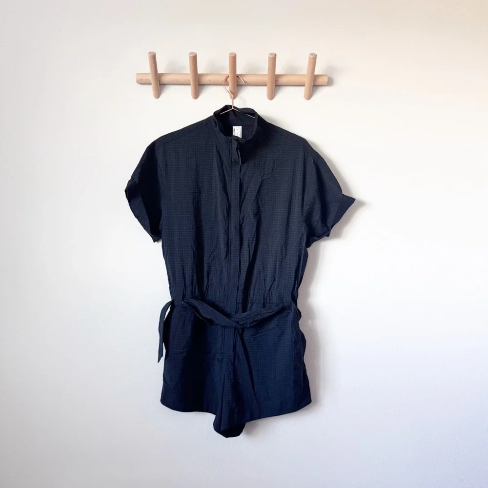 Fabletics Ripstop Short Onesie in Black - Picture 2 of 12